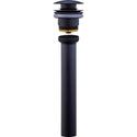 Duravit 0050524692 Push Button Drain Assembly Black Matte