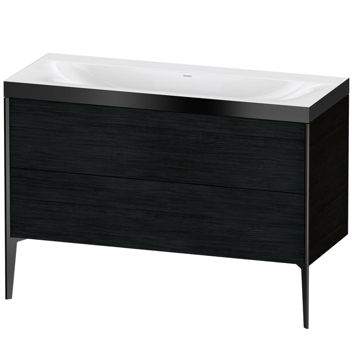Duravit XV4712NB216P XViu C-Bonded Floorstanding Vanity Kit Oak Black