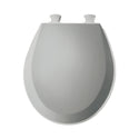 Bemis Round Closed-Front Enameled Wood Toilet Seat with Beveled Cover