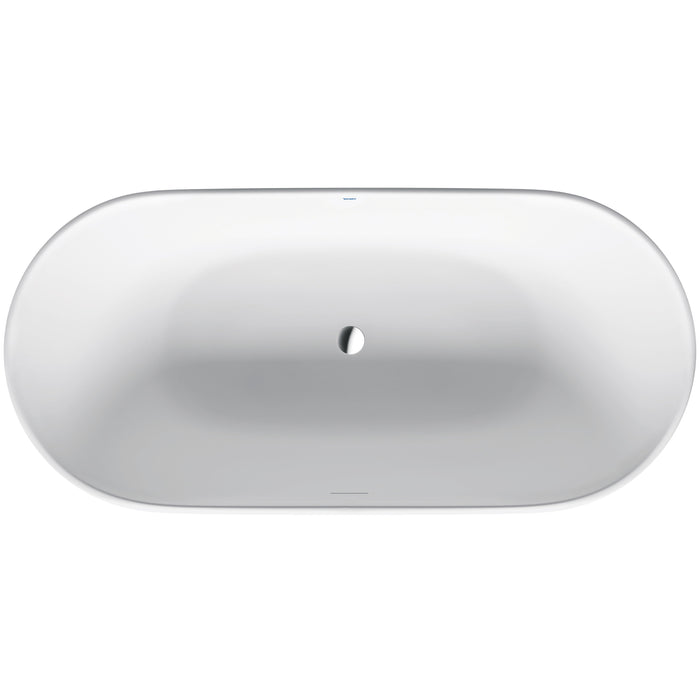 Duravit 700461000000090 Luv 63" x 29 1/2" Oval Freestanding Bathtub