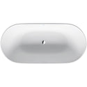 Duravit 700434000000090 Luv Oval Freestanding Bathtub