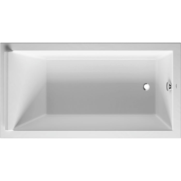 Duravit 700337000000090 Starck Drop-in Bathtub with Reversible Drain