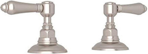 House of Rohl A7422LMSTN Set of Hot and Cold 3/4" Sidevalves