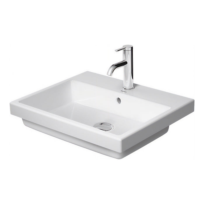 Duravit 0383550087 Vero 21 5/8" Rectangular Drop-in Bathroom Sink