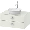 Duravit WT499003636 White Tulip Wall Mount Vanity Cabinet