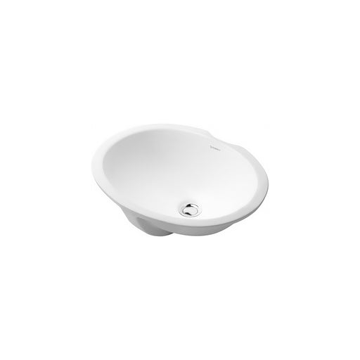 Duravit 0481460000 Design Classics Oval Undermount Bathroom Sink with Overflow