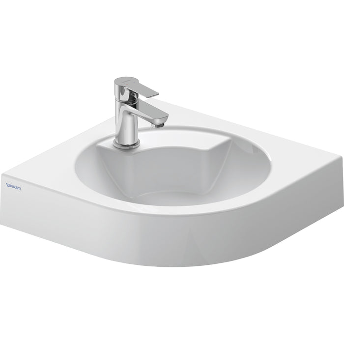 Duravit 0448450000 Architec 25" Corner Wall Mounted Bathroom Sink