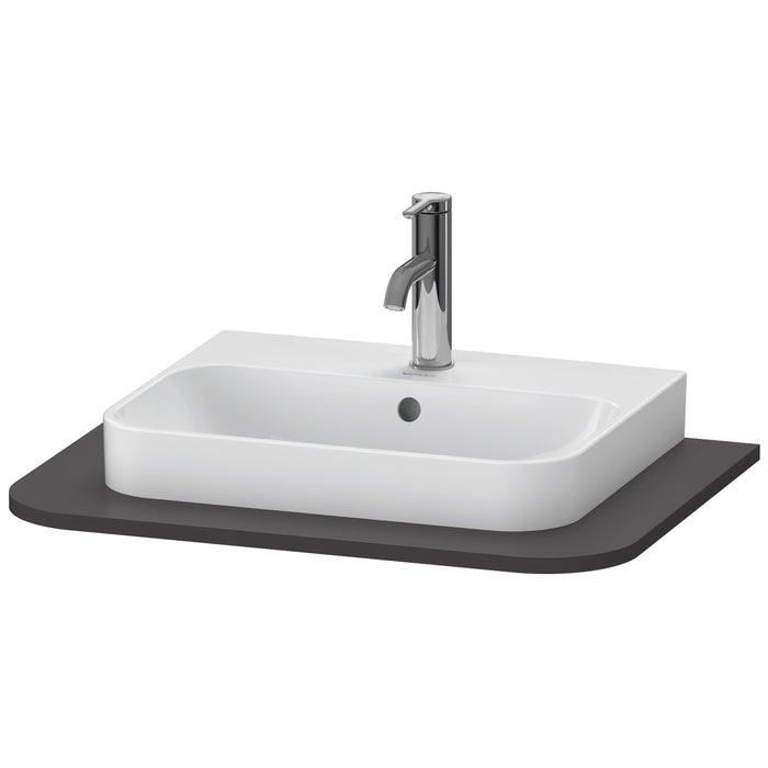 Duravit HP031B08080 Happy D.2 Plus Console with Sink Cut-Out Graphite