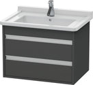 Duravit KT664304949 Ketho Wall-Mount Vanity Unit Graphite