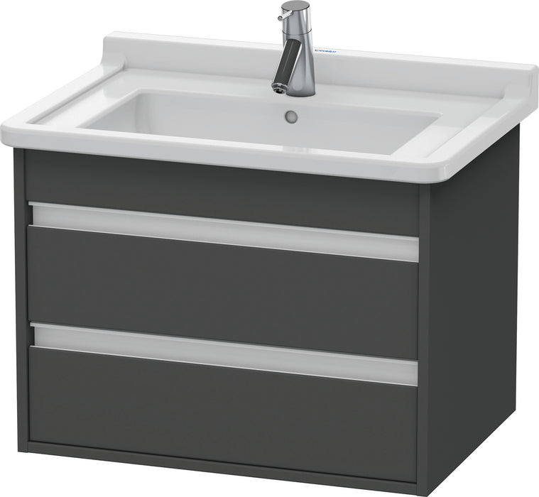 Duravit KT664304949 Ketho Wall-Mount Vanity Unit Graphite