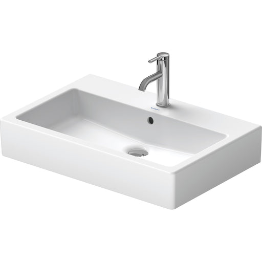 Duravit 0454700087 Vero 27 1/2" Rectangular Wall Mounted Bathroom Sink
