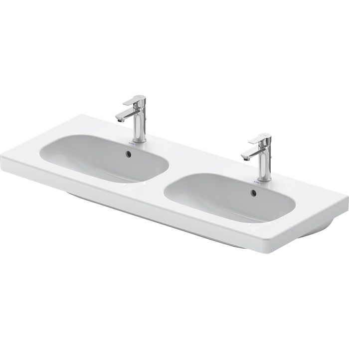 Duravit 03481200302 D-Code Double Vanity Bathroom Sink White