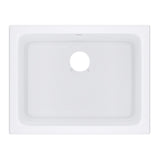 Rohl 6347-00 Allia 24" Fireclay Single Bowl Undermount Kitchen or Laundry Sink - White