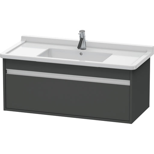Duravit KT666504949 Ketho Wall-Mount Vanity Unit Graphite