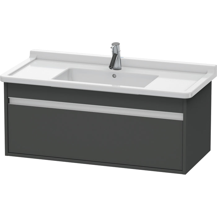 Duravit KT666504949 Ketho Wall-Mount Vanity Unit Graphite