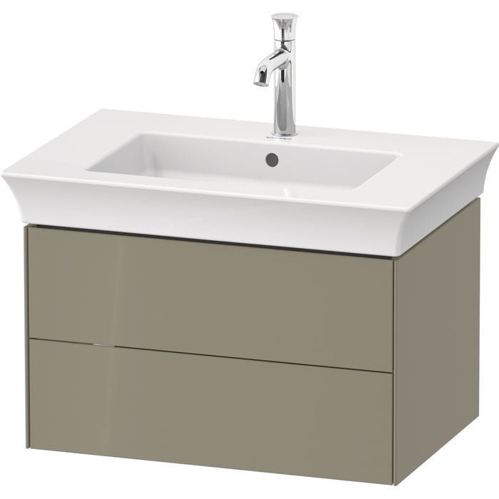 Duravit WT43410H2H2 White Tulip Wall-Mounted Vanity Unit Stone Gray High Gloss
