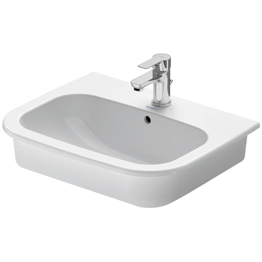 Duravit 0337540087 D-Code 21 1/2" Rectangular Drop-in Bathroom Sink