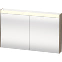 Duravit BR7103035356000 Brioso Mirror Cabinet with Lighting Oak Terra