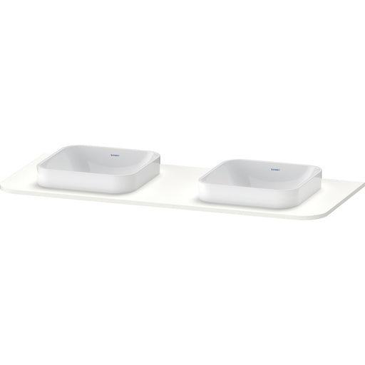 Duravit HP032KB3636 Happy D.2 Plus Console with Two Sink Cut-Outs White