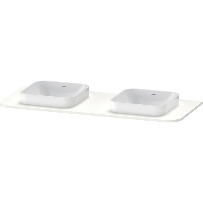 Duravit HP032KB3636 Happy D.2 Plus Console with Two Sink Cut-Outs White