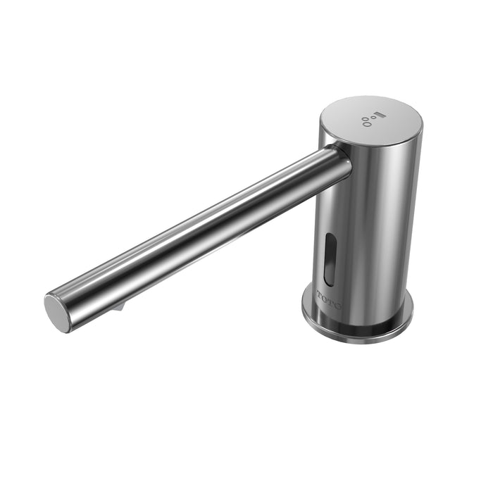 TOTO TES201ABi4#CP Round S Touchless Auto Foam Soap Dispenser and 1 Spout, IoT-Enabled, Polished Chrome