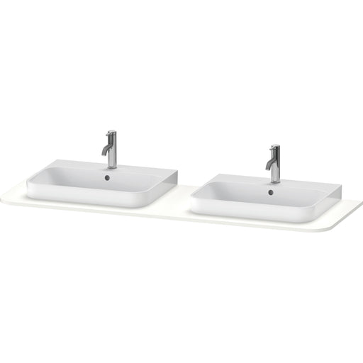 Duravit HP032HB3636 Happy D.2 Plus Console with Two Sink Cut-Outs White