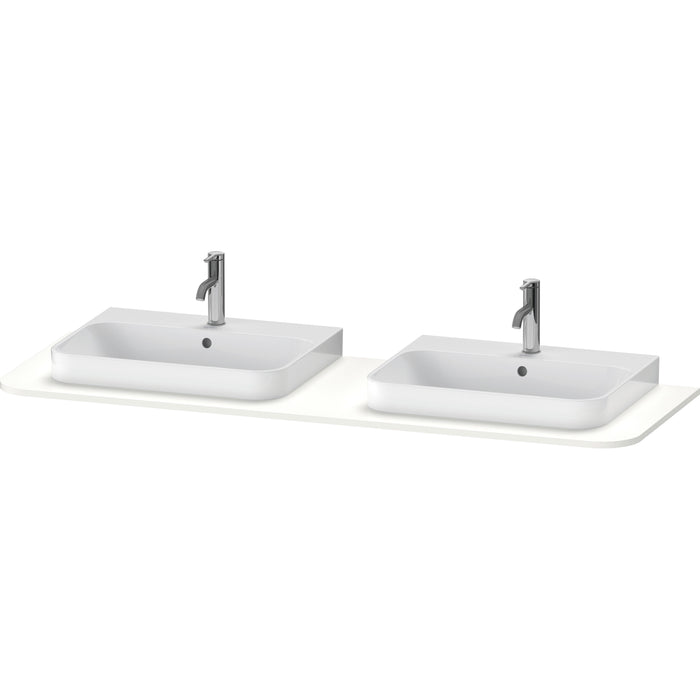 Duravit HP032HB3636 Happy D.2 Plus Console with Two Sink Cut-Outs White