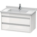 Duravit KT664402222 Ketho Wall-Mount Vanity Unit White