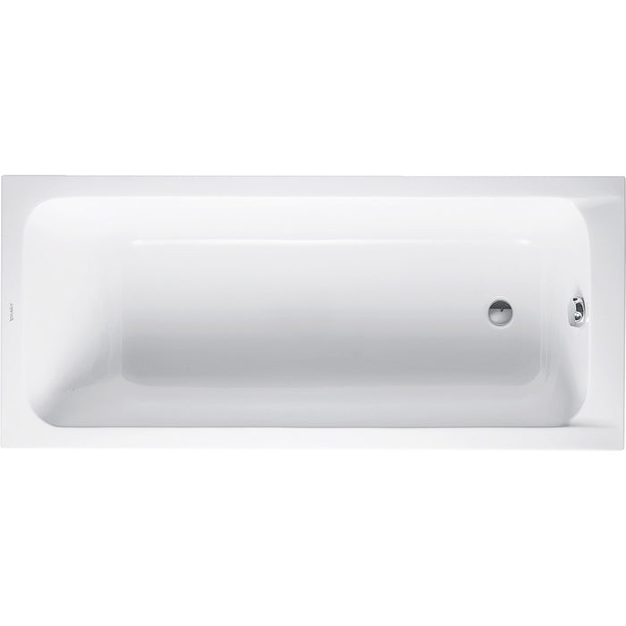 Duravit 700096000000090 D-Code 63" x 27 1/2" Drop-in Soaking Bathtub with Reversible Drain