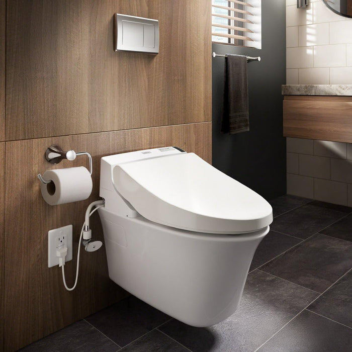 TOTO SW2043R#01 C200 Rounded Washlet - Bidet Heated Toilet Seat with Air Dryer, Cotton White