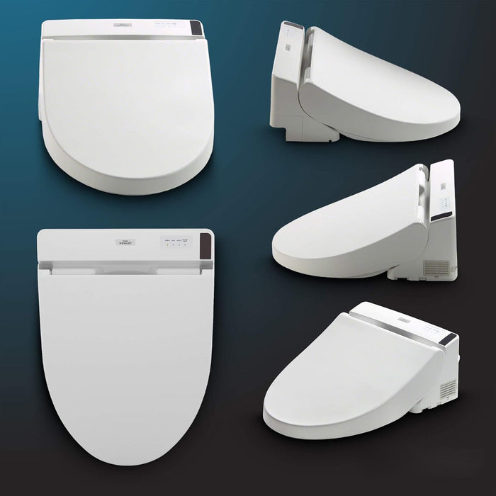 TOTO SW2043R#01 C200 Rounded Washlet - Bidet Heated Toilet Seat with Air Dryer, Cotton White