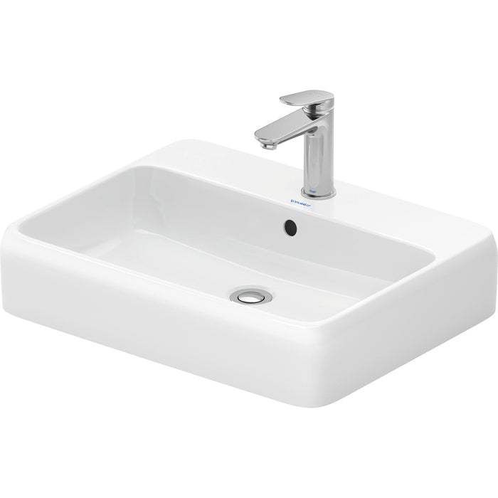 Duravit 2385600027 Qatego 22" Vessel Bathroom Sink with 1 Faucet Hole