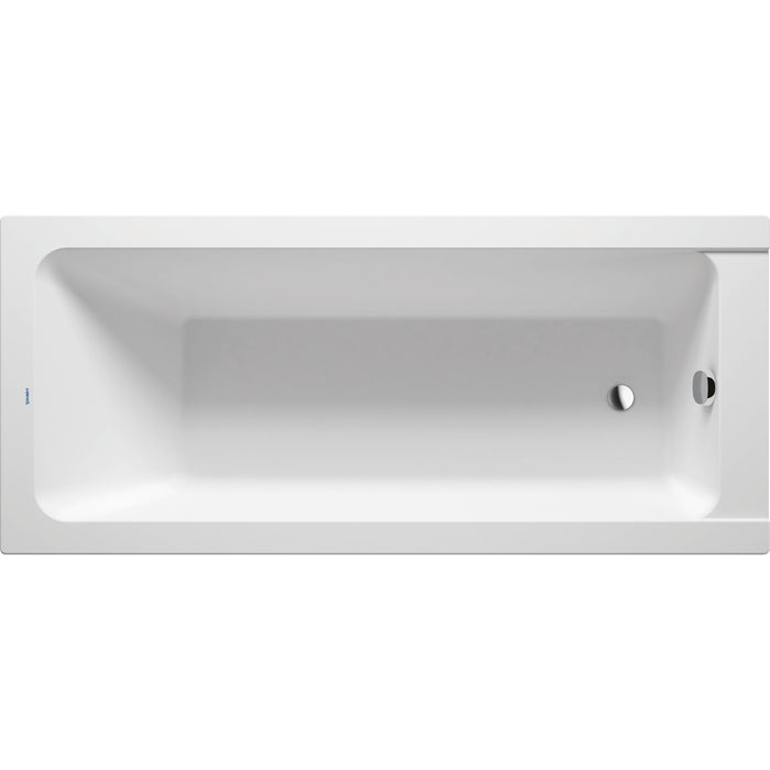 Duravit 700100000000092 D-Code Drop-in Bathtub with Reversible Drain