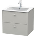 Duravit BR410100707 Brioso Wall-Mount Vanity Unit Concrete Gray