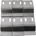 Duravit stainless steel mounting brackets with slotted screw holes