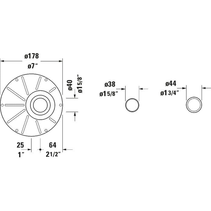 Duravit 791282000001000 Bathtub Drain in White