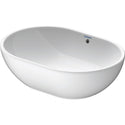 Duravit 0335500000 Design Classics Oval Vessel Bathroom Sink with Overflow