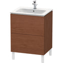 Duravit LC662501313 L-Cube Floorstanding Vanity Unit American Walnut