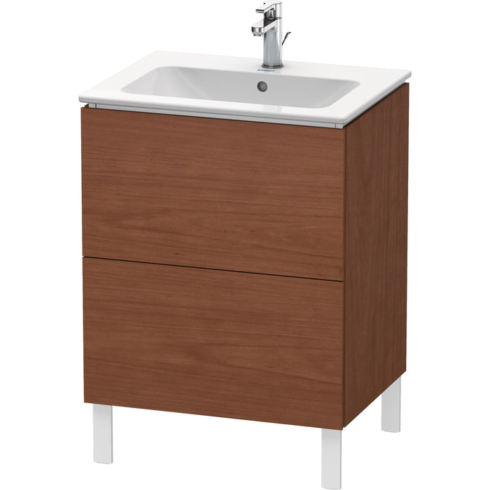 Duravit LC662501313 L-Cube Floorstanding Vanity Unit American Walnut