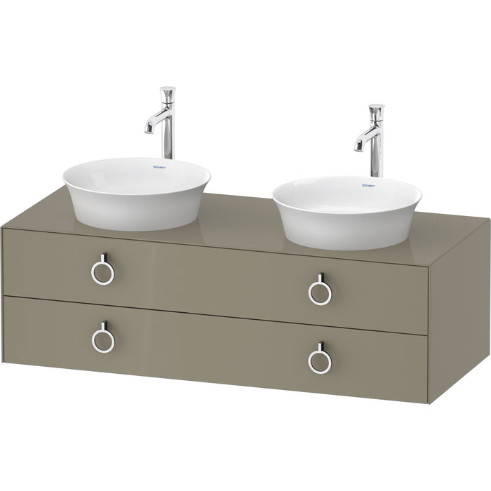 Duravit WT4993BH2H2 White Tulip Wall-Mounted Vanity Unit Stone Gray