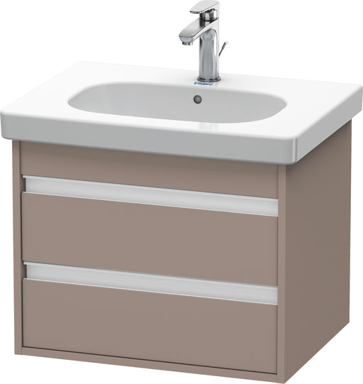 Duravit KT665004343 Ketho Wall-Mount Vanity Unit Basalt