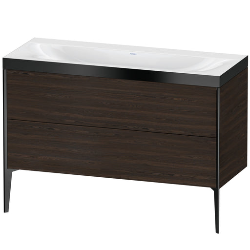 Duravit XV4712NB269P XViu C-Bonded Floorstanding Vanity Kit Walnut Brushed