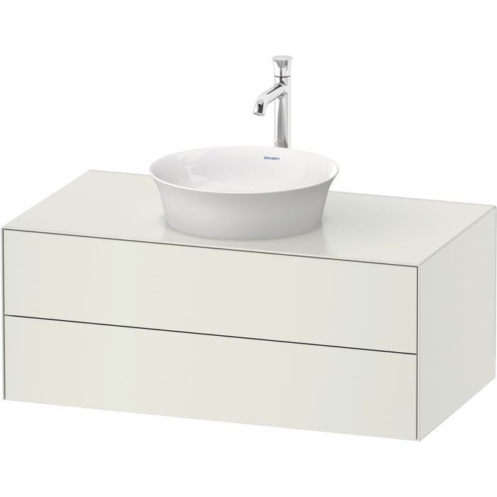 Duravit WT498603636 White Tulip Wall Mount Vanity Cabinet