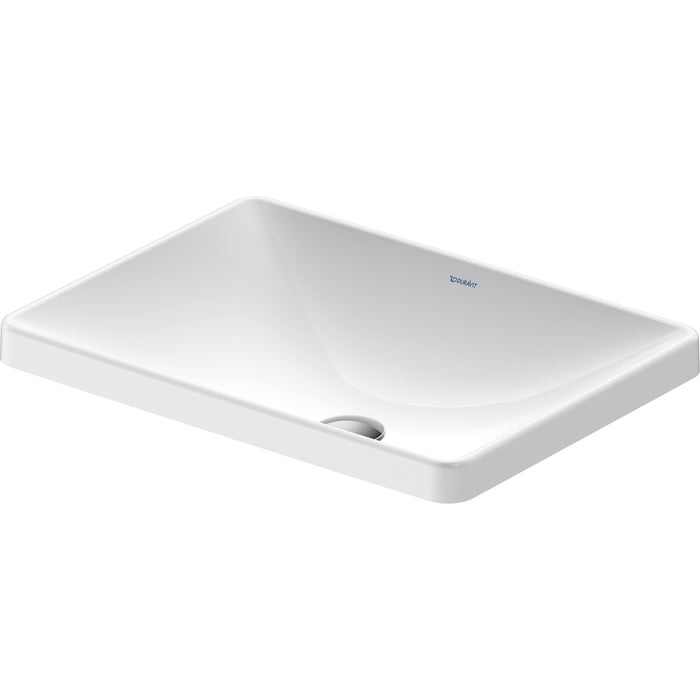 Duravit 0358600079 D-Neo Drop-in Bathroom Sink with No Faucet Holes