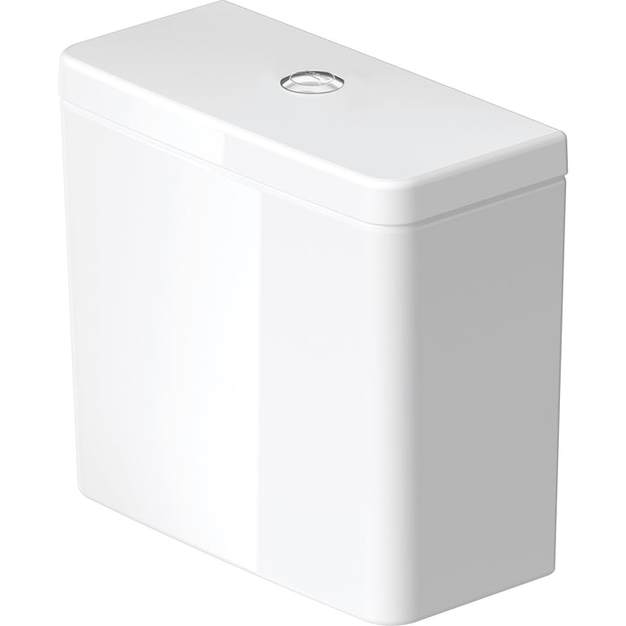 Duravit 09442000U2 D-Neo Dual Flush Toilet Tank with Top Push Button Flush
