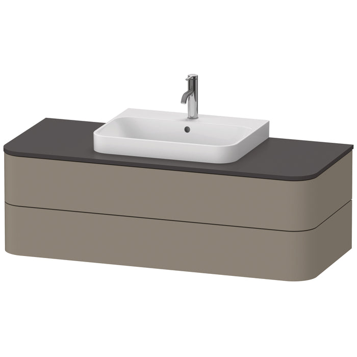 Duravit HP497209292 Happy D.2 Plus Wall-Mount Vanity Unit Stone Gray