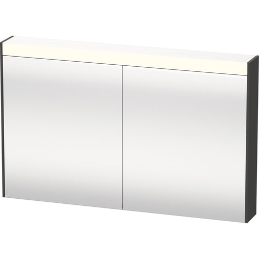 Duravit BR7104049496000 Brioso Mirror Cabinet with Lighting Graphite