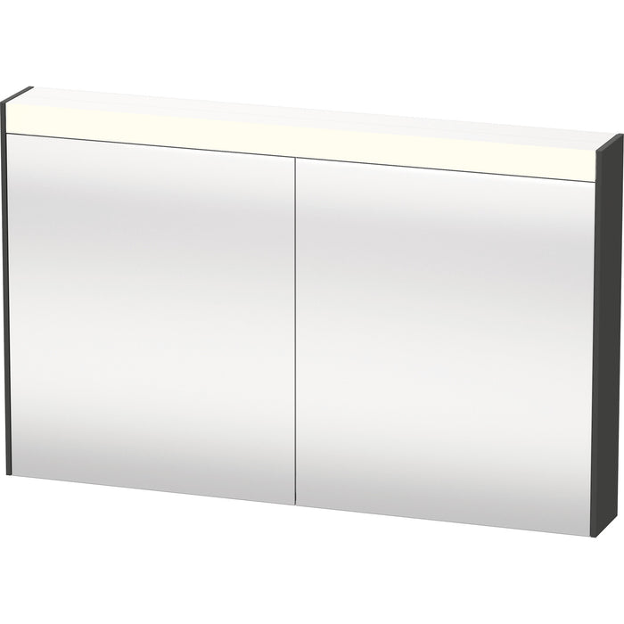 Duravit BR7104049496000 Brioso Mirror Cabinet with Lighting Graphite