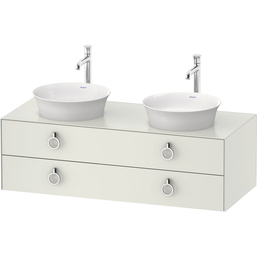Duravit WT4993B3636 White Tulip Wall Mount Double Vanity Cabinet