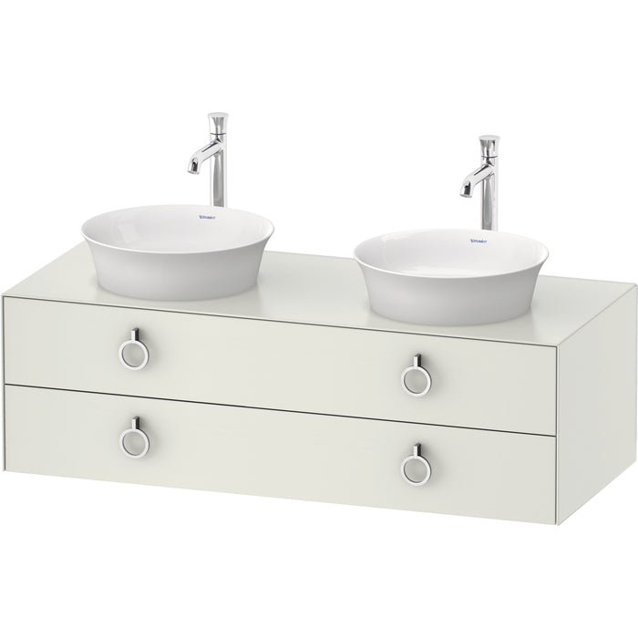 Duravit WT4993B3636 White Tulip Wall Mount Double Vanity Cabinet